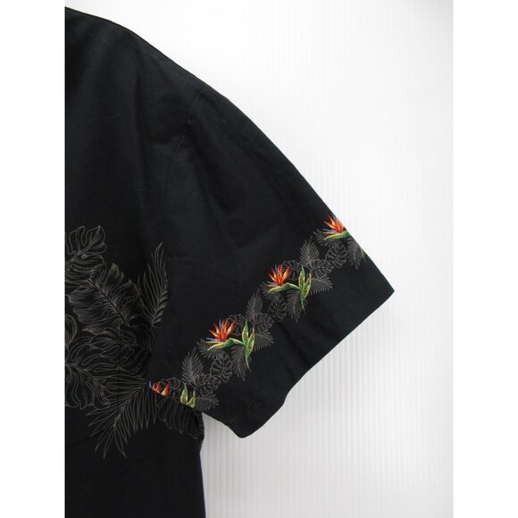 VINTAGE Kys Hawaiian Shirt Medium Button Up Bird of Paradise Aloha - Picture 3 of 10